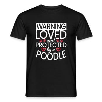 Cadeaux Caniche - T-shirt homme - noir - Devant - AI Model Male 178 light (178cm)