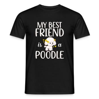Poodle Gifts - Männer T-Shirt - Schwarz - Vorne - AI Model Male 178 light (178cm)
