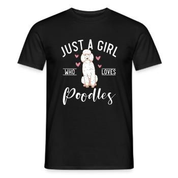 Poodle Gifts - Männer T-Shirt - Schwarz - Vorne - AI Model Male 178 light (178cm)