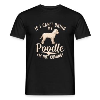 Poodle Gifts - Männer T-Shirt - Schwarz - Vorne - AI Model Male 178 light (178cm)