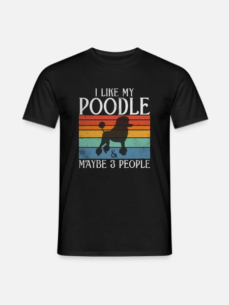 Poodle Gifts - Männer T-Shirt - Schwarz