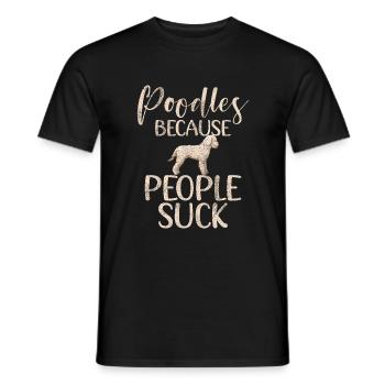 Cadeaux Caniche - T-shirt homme - noir - Devant - AI Model Male 178 light (178cm)