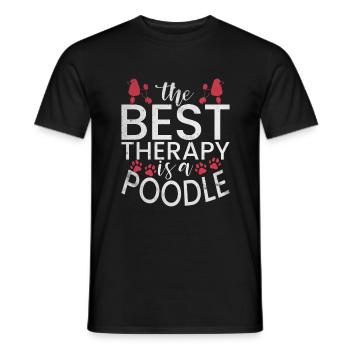 Poodle Gifts - Männer T-Shirt - Schwarz - Vorne - AI Model Male 178 light (178cm)
