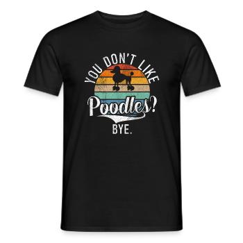 Poodle Gifts - Männer T-Shirt - Schwarz - Vorne - AI Model Male 178 light (178cm)