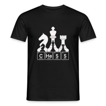 Chess - Chess Periodic Table - Men's T-Shirt - black - Front - AI Model Male 178 light (178cm)