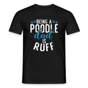 Poodle Gifts - Men's T-Shirt - black - Front - AI Model Male 178 light (178cm)