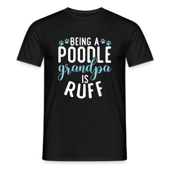 Poodle Gifts - Männer T-Shirt - Schwarz - Vorne - AI Model Male 178 light (178cm)
