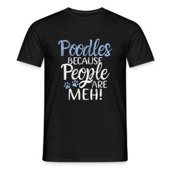 Cadeaux Caniche - T-shirt homme - noir - Devant - AI Model Male 178 light (178cm)