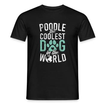 Poodle Gifts - Männer T-Shirt - Schwarz - Vorne - AI Model Male 178 light (178cm)