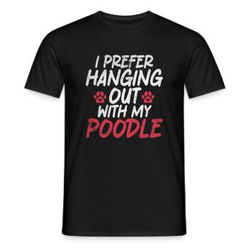 Poodle Gifts - Männer T-Shirt - Schwarz - Vorne - AI Model Male 178 light (178cm)