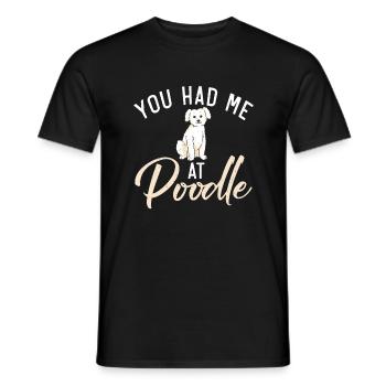 Poodle Gifts - Männer T-Shirt - Schwarz - Vorne - AI Model Male 178 light (178cm)