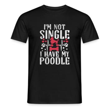 Poodle Gifts - Männer T-Shirt - Schwarz - Vorne - AI Model Male 178 light (178cm)