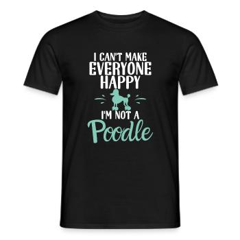Poodle Gifts - Männer T-Shirt - Schwarz - Vorne - AI Model Male 178 light (178cm)