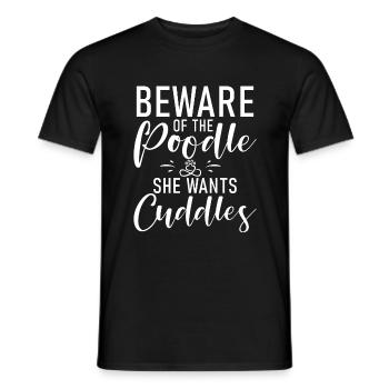 Poodle Gifts - Männer T-Shirt - Schwarz - Vorne - AI Model Male 178 light (178cm)