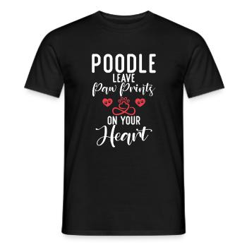 Poodle Gifts - Männer T-Shirt - Schwarz - Vorne - AI Model Male 178 light (178cm)