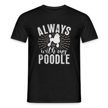 Poodle Gifts - Männer T-Shirt - Schwarz - Vorne - AI Model Male 178 light (178cm)
