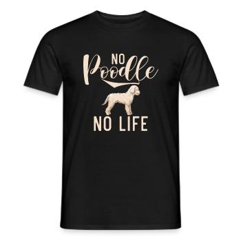 Cadeaux Caniche - T-shirt homme - noir - Devant - AI Model Male 178 light (178cm)