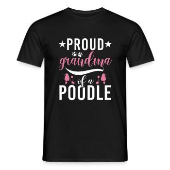 Cadeaux Caniche - T-shirt homme - noir - Devant - AI Model Male 178 light (178cm)