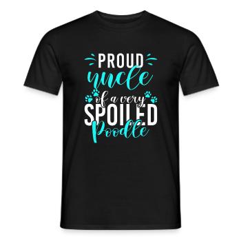 Poodle Gifts - Männer T-Shirt - Schwarz - Vorne - AI Model Male 178 light (178cm)