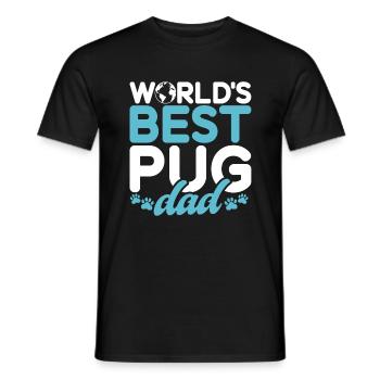 Pug Gifts for Pug Lovers - Männer T-Shirt - Schwarz - Vorne - AI Model Male 178 light (178cm)