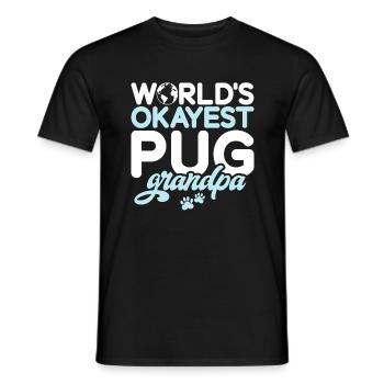 Pug Gifts for Pug Lovers - Männer T-Shirt - Schwarz - Vorne - AI Model Male 178 light (178cm)