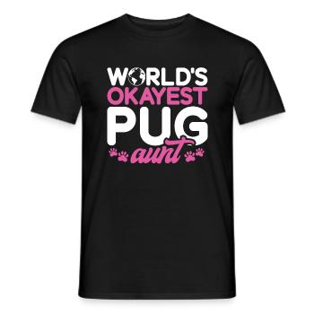 Pug Gifts for Pug Lovers - Men's T-Shirt - black - Front - AI Model Male 178 light (178cm)