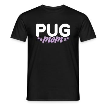 Pug Gifts for Pug Lovers - Men's T-Shirt - black - Front - AI Model Male 178 light (178cm)