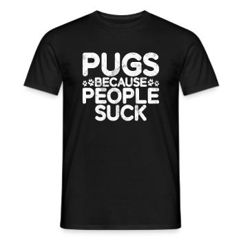 Pug Gifts for Pug Lovers - Männer T-Shirt - Schwarz - Vorne - AI Model Male 178 light (178cm)
