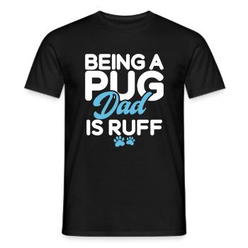 Pug Gifts for Pug Lovers - Männer T-Shirt - Schwarz - Vorne - AI Model Male 178 light (178cm)