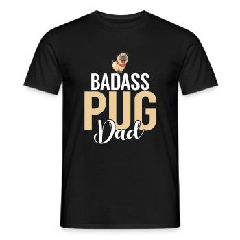 Pug Gifts for Pug Lovers - Men's T-Shirt - black - Front - AI Model Male 178 light (178cm)