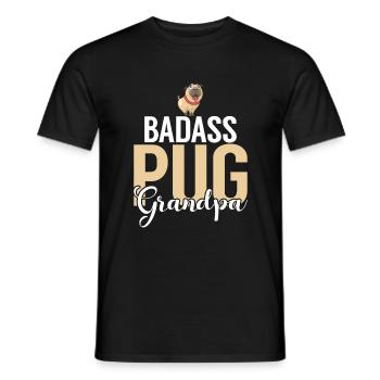 Pug Gifts for Pug Lovers - Männer T-Shirt - Schwarz - Vorne - AI Model Male 178 light (178cm)