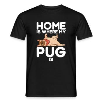 Pug Gifts for Pug Lovers - Männer T-Shirt - Schwarz - Vorne - AI Model Male 178 light (178cm)