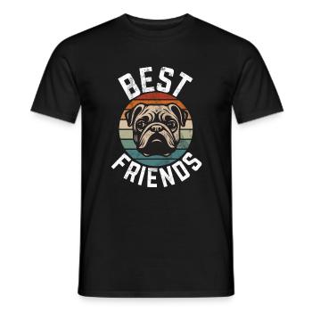 Pug Gifts for Pug Lovers - Männer T-Shirt - Schwarz - Vorne - AI Model Male 178 light (178cm)
