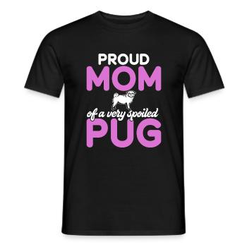 Pug Gifts for Pug Lovers - Männer T-Shirt - Schwarz - Vorne - AI Model Male 178 light (178cm)