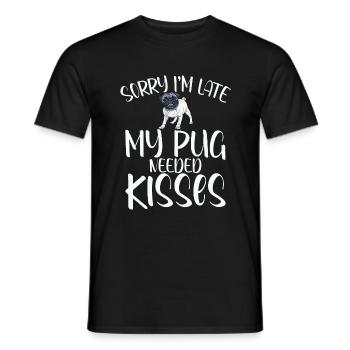 Pug Gifts for Pug Lovers - Men's T-Shirt - black - Front - AI Model Male 178 light (178cm)