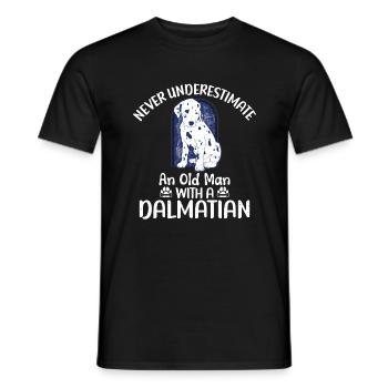 Gifts for Dalmatian Lovers - Männer T-Shirt - Schwarz - Vorne - AI Model Male 178 light (178cm)