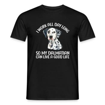 Gifts for Dalmatian Lovers - Männer T-Shirt - Schwarz - Vorne - AI Model Male 178 light (178cm)