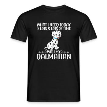 Gifts for Dalmatian Lovers - Männer T-Shirt - Schwarz - Vorne - AI Model Male 178 light (178cm)