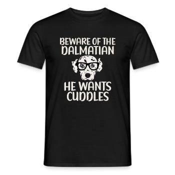 Cadeaux pour les amoureux dalmates - T-shirt homme - noir - Devant - AI Model Male 178 light (178cm)