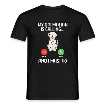 Gifts for Dalmatian Lovers - Männer T-Shirt - Schwarz - Vorne - AI Model Male 178 light (178cm)