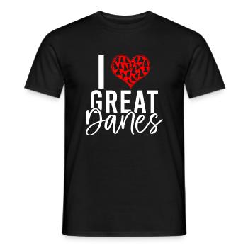 Great Dane Gifts - Männer T-Shirt - Schwarz - Vorne - AI Model Male 178 light (178cm)