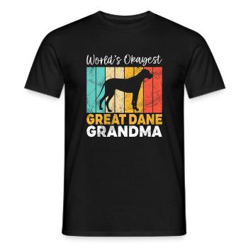 Great Dane Gifts - Männer T-Shirt - Schwarz - Vorne - AI Model Male 178 light (178cm)