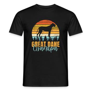 Great Dane Gifts - Men's T-Shirt - black - Front - AI Model Male 178 light (178cm)