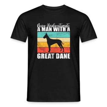 Great Dane Gifts - Männer T-Shirt - Schwarz - Vorne - AI Model Male 178 light (178cm)