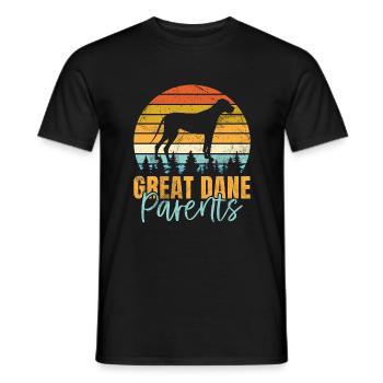 Great Dane Gifts - Männer T-Shirt - Schwarz - Vorne - AI Model Male 178 light (178cm)