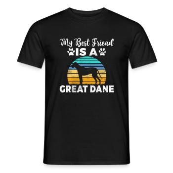 Great Dane Gifts - Männer T-Shirt - Schwarz - Vorne - AI Model Male 178 light (178cm)