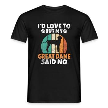 Great Dane Gifts - Männer T-Shirt - Schwarz - Vorne - AI Model Male 178 light (178cm)