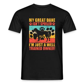Great Dane Gifts - Männer T-Shirt - Schwarz - Vorne - AI Model Male 178 light (178cm)