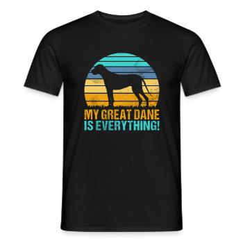 Great Dane Gifts - Männer T-Shirt - Schwarz - Vorne - AI Model Male 178 light (178cm)