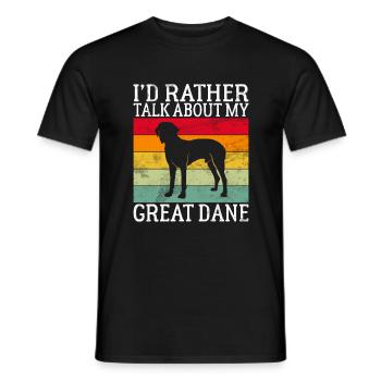 Great Dane Gifts - Men's T-Shirt - black - Front - AI Model Male 178 light (178cm)
